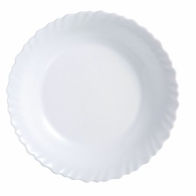 Flat plate Luminarc Feston White Glass (Ø 25 cm) by Luminarc, Plates and dishes - Ref: S2703906, Price: 0,96 €, Discount: %