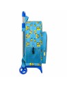 School Rucksack with Wheels Minions Minionstatic Blue (33 x 42 x 14 cm) | Tienda24 Tienda24.eu