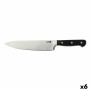 Cuchillo Chef Quid Professional Inox Chef Black Negro Metal 20 cm (Pack 6x) de Quid Professional, Cuchillos de cocinero - Ref...