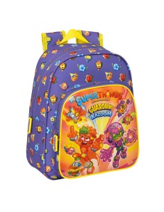 Schulrucksack SuperThings Guardians of Kazoom Lila Gelb (27 x 33 x 10 cm) von SuperThings, Kinderrucksäcke - Ref: S4306431, P...