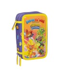 Plumier Triple SuperThings Guardians of Kazoom Morado Amarillo (36 Piezas) | Tienda24 Tienda24.eu