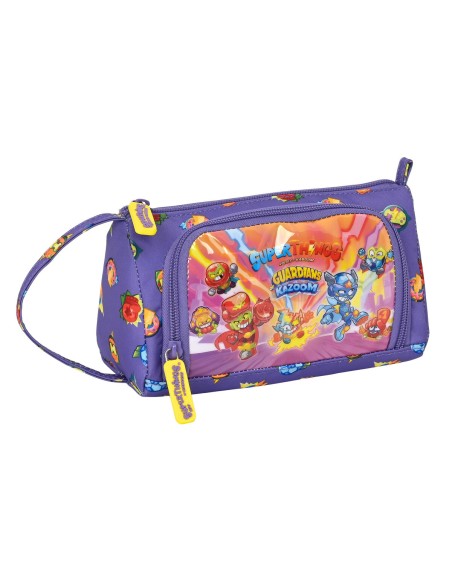 Estuche Escolar SuperThings Guardians of Kazoom Amarillo Morado 20 x 11 x 8.5 cm | Tienda24 Tienda24.eu