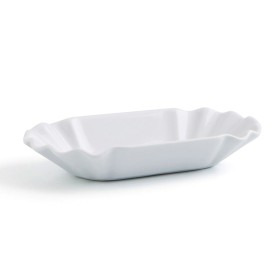 Plateau apéritif Quid Gastro Fun Blanc Céramique 20,5 x 11 x 3,5 cm (12 Unités) (Pack 12x) de Quid, Plats et plateaux - Réf :...