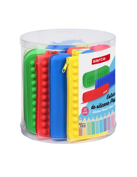 School Case Safta Pop It Multicolour Set (12 Pieces) | Tienda24 Tienda24.eu