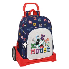 Mochila Escolar con Ruedas Mickey Mouse Clubhouse 