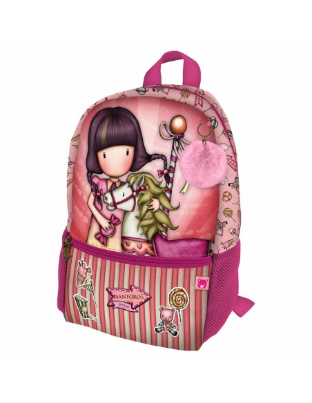 Mochila Escolar Gorjuss Carousel Mini Salmón (26 x 34 x 11.4 cm) | Tienda24 Tienda24.eu