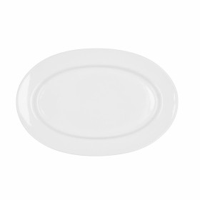 Serving Platter Bidasoa Glacial Ceramic White (32 x 22 cm) (Pack 3x) by Bidasoa, Plates and dishes - Ref: S2704971, Price: 17...