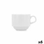 Taza para Infusión Bidasoa Glacial Blanco Cerámica 250 ml (6 Unidades) (Pack 6x) de Bidasoa, Tazas - Ref: S2704975, Precio: 1...