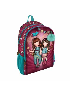 School Bag Gorjuss Fireworks Maroon (31.5 x 44 x 22.5 cm) by Gorjuss, Children's Backpacks - Ref: S4306686, Price: 24,37 €, D...