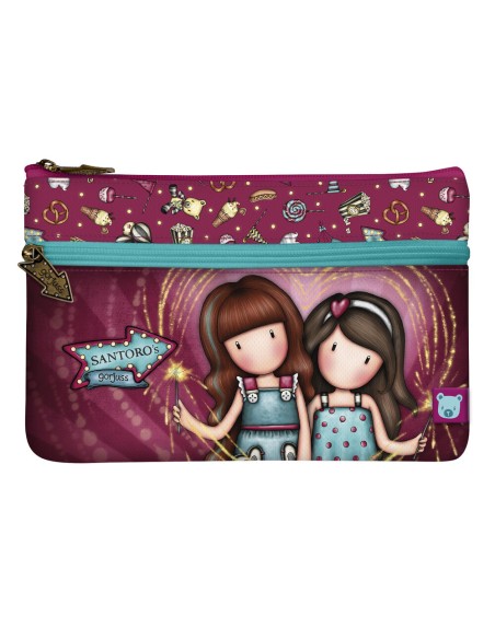 Trousse d'écolier Gorjuss Fireworks Bordeaux (23.4 x 15.5 x 1.5 cm) | Tienda24 Tienda24.eu