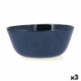 Salad Bowl Bidasoa Ikonic Ceramic Blue (20 x 19,5 x 8,5 cm) (Pack 3x) by Bidasoa, Bowls and large cups - Ref: S2705056, Price...