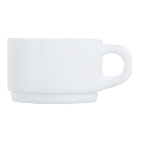 Cup Luminarc Apilable Stackable White Glass 280 ml (6 Units) (Pack 6x) by Luminarc, Cups - Ref: S2705139, Price: 21,16 €, Dis...