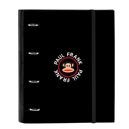 Carpeta de anillas Paul Frank Campers Negro (27 x 32 x 3.