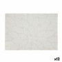 Individuais Bidasoa Ikonic Folhas Cinzento PVC (45 x 30 cm) (Pack 12x) de Bidasoa, Toalhas de mesa individuais - Ref: S270537...