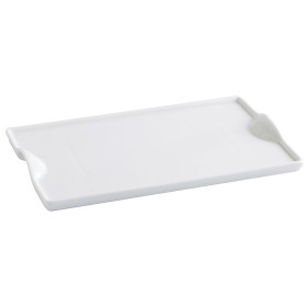 Bandeja de Aperitivos Quid Gastro Fun Blanco Cerámica 25,5 x 15,5 cm (6 Unidades) (Pack 6x) de Quid, Platos y fuentes - Ref: ...