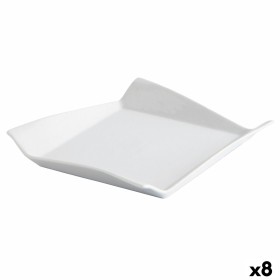 Flat Plate Quid Gastro Fresh White Ceramic Sandwich (8 Units) by Quid, Plates and dishes - Ref: S2705381, Price: 28,70 €, Dis...