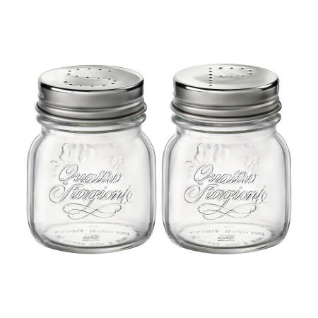 Salt and pepper set Bormioli Rocco Quattro Stagioni Transparent Glass 150 ml by Bormioli Rocco, Dispensers for dressings and ...