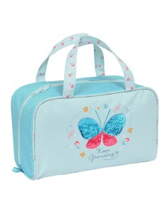 Neceser Escolar Glow Lab Cisnes Azul claro 31 x 14 x 19 cm | Tienda24 Tienda24.eu