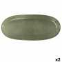 Fuente de Cocina Bidasoa Ikonic Verde Cerámica 36 x 16 cm (Pack 2x) de Bidasoa, Platos y fuentes - Ref: S2706124, Precio: 25,...