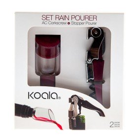 Set of Wine Accessories Koala 2 Pieces Metal Burgundy by Koala, Wine Accessory Sets - Ref: S2706221, Price: 9,23 €, Discount: %