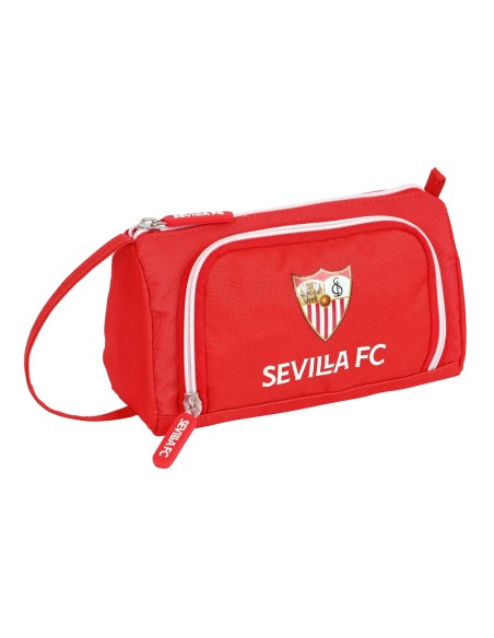 Estojo Escolar com Acessórios Sevilla Fútbol Club Vermelho (32 Peças) | Tienda24 Tienda24.eu