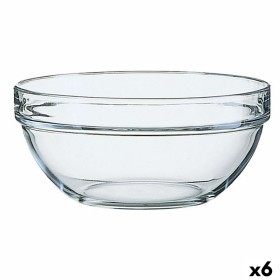 Salad Bowl Luminarc Transparent Glass (23 x 11 cm) (6 Units) by Luminarc, Bowls and large cups - Ref: S2706642, Price: 28,60 ...