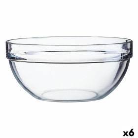 Salad Bowl Luminarc Transparent Glass (20 cm) (6 Units) by Luminarc, Bowls and large cups - Ref: S2706646, Price: 22,23 €, Di...