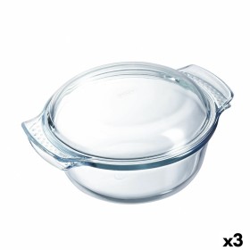 Ofenschüssel Pyrex Classic Vidrio Durchsichtig Glas 33 x 26 x 12 cm mit Deckel (3 Stück) von Pyrex, Brat- & Schmorpfannen - R...