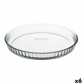 Molde para Bolos Pyrex Classic Vidrio Transparente Vidro Plano Redondo 27,7 x 27,7 x 3,5 cm 6 Unidades de Pyrex, Formas para ...