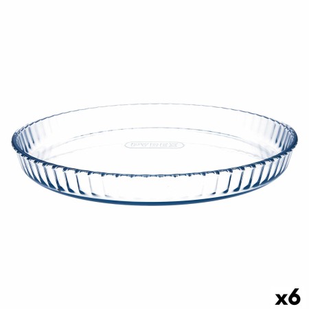 Moule à gâteaux Pyrex Classic Vidrio Transparent verre Plat Rond 31 x 31 x 4 cm 6 Unités de Pyrex, Moules pour quiche et tart...