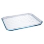 Rectangular Mould Pyrex Classic Vidrio Transparent Glass 33 x 27 x 2 cm Flat (6 Units) by Pyrex, Cake and sponge moulds - Ref...