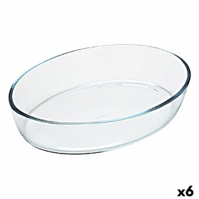 Fuente para Horno Pyrex Classic Vidrio Transparente Vidrio Ovalada 35 x 24 x 7 cm (6 Unidades) de Pyrex, Bandejas para horno ...