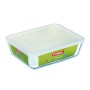 Lancheira Retangular com Tampa Pyrex Cook & Freeze 25 x 20 cm Transparente Silicone Vidro 2,6 L (6 Unidades) de Pyrex, Armaze...