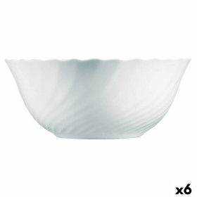 Salad Bowl Luminarc Trianon White Glass (24 cm) (6 Units) by Luminarc, Bowls and large cups - Ref: S2706702, Price: 23,89 €, ...