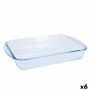 Fuente para Horno Pyrex Classic Vidrio Transparente Vidrio Rectangular 35 x 23 x 6 cm (6 Unidades) de Pyrex, Bandejas para ho...