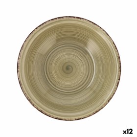 Deep Plate Quid Natura Vita Ceramic Green (ø 21,5 cm) (12 Units) by Quid, Plates and dishes - Ref: S2706867, Price: 33,95 €, ...