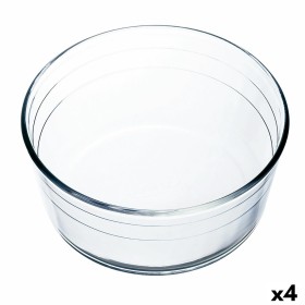 Molde para Horno Ô Cuisine Ocuisine Vidrio Soufflé Transparente Vidrio 22 x 22 x 10 cm (4 Unidades) de Ô Cuisine, Moldes para...