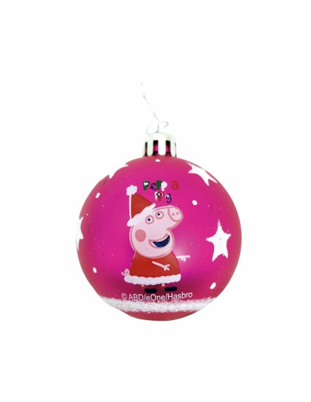 Palla di Natale Peppa Pig Cosy corner Fucsia 10 Unità Plastica (Ø 6 cm) da Peppa Pig, Natale - Ref: S4307356, Precio: 5,94 €,...