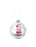 Bola de Natal Peppa Pig Cosy corner Prateado 10 Unidades Plástico (Ø 6 cm) | Tienda24 Tienda24.eu