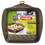 Molde para o Forno Pyrex Asimetria Quadrado Preto Metal 24 x 24 cm (6 Unidades) de Pyrex, Formas para tartes e biscoitos - Re...