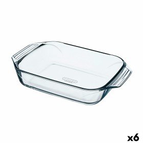 Travessa para o Forno Pyrex Irresistible Transparente Vidro Retangular 35 x 23,1 x 6,5 cm (6 Unidades) de Pyrex, Tabuleiros d...