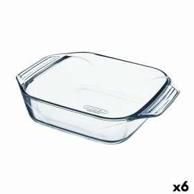 Recipiente de Cozinha Pyrex Irresistible Quadrado Transparente Vidro 6 Unidades 29,2 x 22,7 x 6,8 cm de Pyrex, Pratos e fonte...