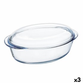 Plateau pour Four Transparent Verre Borosilicaté 31,5 x 5 x 31,5 cm (6 Unités) | Tienda24 - Global Online Shop Tienda24.eu