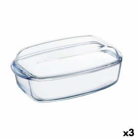 Plat à Gratin Pyrex Classic Avec couvercle 4,5 L 38 x 22 x 11 cm Transparent verre (3 Unités) de Pyrex, Plats et plateaux - R...