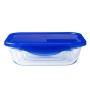 Hermetic Lunch Box Pyrex Cook & Go Blue 1,7 L 24 x 18 cm Glass (5 Units) by Pyrex, Food storage - Ref: S2706981, Price: 61,88...