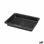 Oven Mould Pyrex Magic Squared Rectangular Black Metal 24 x 24 cm (6 Units) by Pyrex, Cake and sponge moulds - Ref: S2707021,...