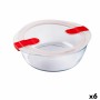 Fiambrera Hermética Pyrex Cook&heat 26 x 23 x 8 cm 2,3 L Rojo Vidrio (6 Unidades) de Pyrex, Almacenamiento de alimentos - Ref...