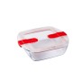 Fiambrera Hermética Pyrex Cook&heat 1 L 20 x 17 x 6 cm Rojo Vidrio (6 Unidades) de Pyrex, Almacenamiento de alimentos - Ref: ...