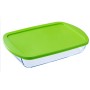 Fiambrera Rectangular con Tapa Pyrex Cook & store Transparente Silicona Vidrio (4,5 L) (4 Unidades) de Pyrex, Almacenamiento ...