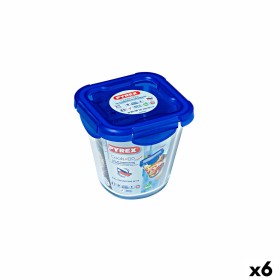 Lunchbox hermetisch Pyrex Cook & go Durchsichtig Glas (800 ml) (6 Stück) von Pyrex, Lagerung von Lebensmitteln - Ref: S270708...